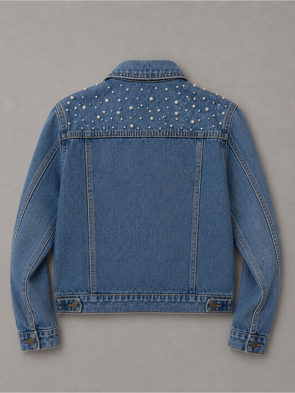 Pearl Denim Jacket Size XL - Picture 3 of 3